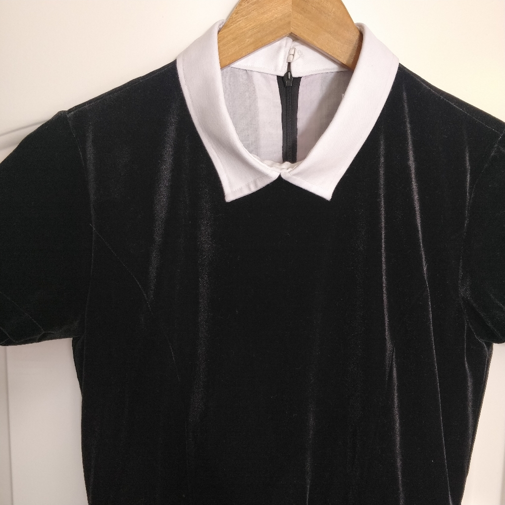 BLACK VELVET DRESS - Picture 3 of 5